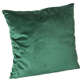 Square Velvet Cushion - 55cm x 55cm - Green