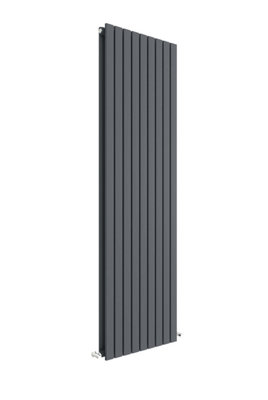 Square Vertical Double Panel Radiator - 1800mm x 528mm - 5810 BTU - Anthracite