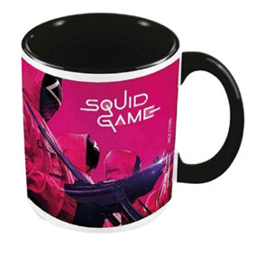 Squid Game Mask Man Mug Pink/Black/White (One Size)