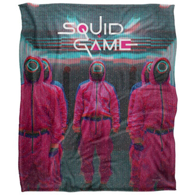 Squid Game Scene Guards Blanket Multicoloured (One Size)