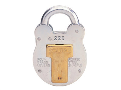 Squire 220 220 Old English Padlock with Steel Case 38mm HSQ220