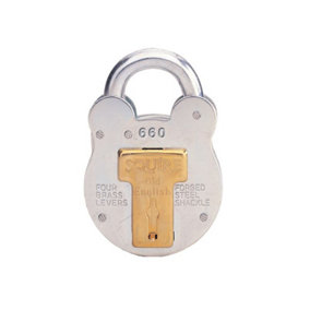 Squire - 660KA Old English Padlock with Steel Case 64mm Keyed