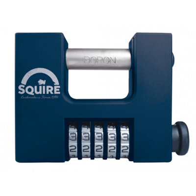 Squire Cbw85 Hi-security Shutter Combination Padlock Multi Colour (83mm, Boxed)