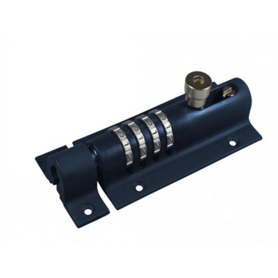 Squire Combibolt 4 Re-codable Locking Bolt Multi Colour (Black/blue Finish)