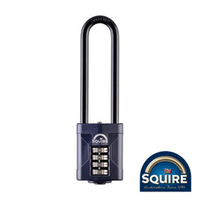 Squire - Combination Padlock - Steel 4" Long Shackle - CP50/4 (Size 50mm - 1 Each)