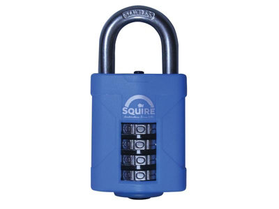 Squire CP50S 50mm Marine Combi Padlock - Heavy-Duty and Rustproof for Outdoor Security