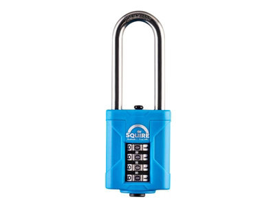 Squire CP50S25 Heavy-Duty Rustproof Marine Combi Padlock 50mm Long Shackle 63mm