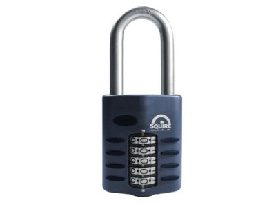 Squire - CP60/2.5 Combination Padlock 5-Wheel 60mm Extra Long Shackle 63mm