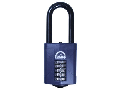 Squire CP60/2.5 CP60/2.5 Combination Padlock 5-Wheel 60mm Extra Long Shackle 63mm HSQCP6025