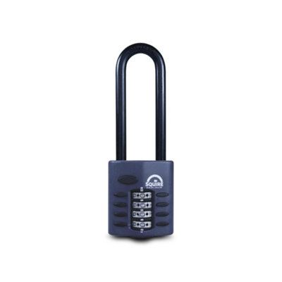 Squire Heavy Duty Combination Padlock Black (40mm)