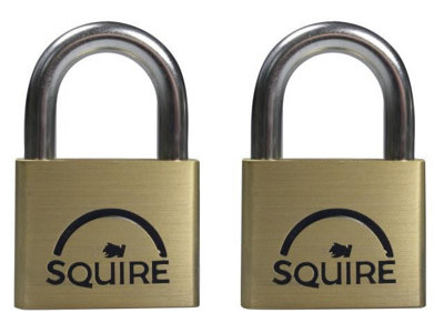 Squire - LN4T Lion Brass Padlocks 5-Pin 40mm Twin Pack (2 x LN4KA)