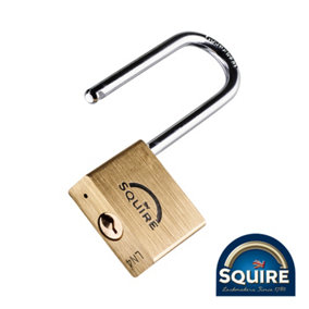 Squire - Premium Brass Lion Padlock - 2.5" Stainless Steel Shackle - LN4S/2.5 (Size 40mm - 1 Each)