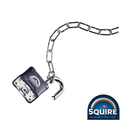 Squire - Stronglock Laminated Padlock & Chain - 35C (Size 40mm - 2 Pieces)