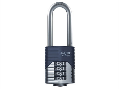 Squire VULCAN COMBI 40/2.5 Vulcan Long Boron Shackle Combination Padlock 40mm HSQVC40LS