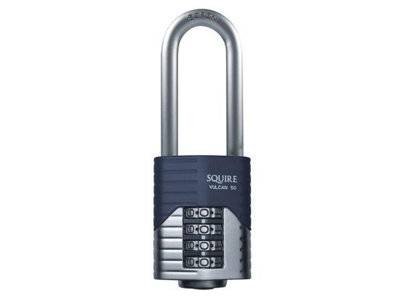 Squire - Vulcan Long Boron Shackle Combination Padlock 50mm