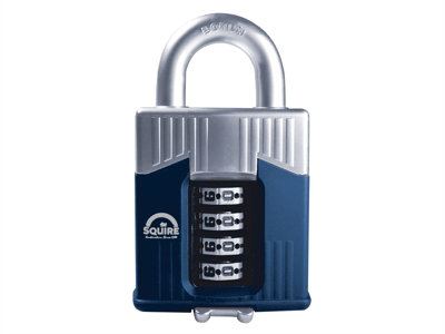 Squire WARRIOR COMBI 55 Warrior High-Security Open Shackle Combination Padlock 55mm HSQWC55
