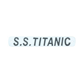 SS Titanic Cast Iron Sign Plaque Door Wall House Cruise Ship Boat Decorative