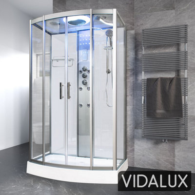 SS1200 Rectangular Hydro Shower Cabin Enclosure 1200 x 850-White