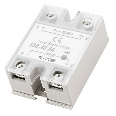 SSr 40AA 40A Solid State Relay Module AC-AC Input AC Output 24-480V AC
