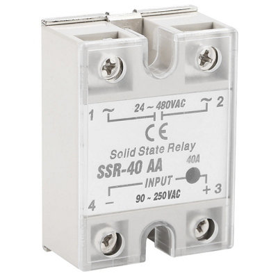 SSr 40AA 40A Solid State Relay Module AC-AC Input AC Output 24-480V AC