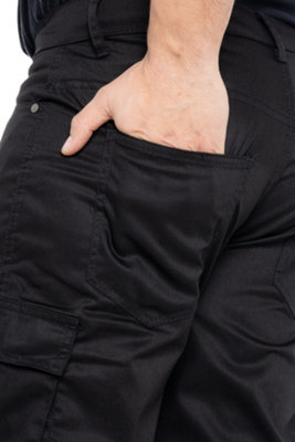 Caterpillar Men's Slim Fit Work Cargo Pant, Black, 28/32