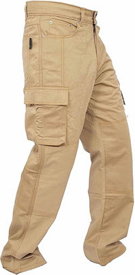 SSS Mens Work Trousers Cargo Multi Pockets Work Pants, KHAKI, 32in Waist - 30in Leg - Small