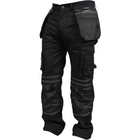 SSS Mens Work Trousers Cargo Multi Pockets Work Pants, S:30W/30L, M:32W/30L, L:34W/30L, XL:36W/30L, XXL:38W/30L and 3XL:40W/30L