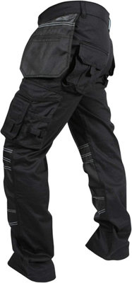 SSS Mens Work Trousers Cargo Multi Pockets Work Pants, S:30W/30L, M:32W/30L, L:34W/30L, XL:36W/30L, XXL:38W/30L and 3XL:40W/30L