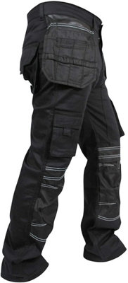 SSS Mens Work Trousers Cargo Multi Pockets Work Pants, S:30W/34L, M:32W/34L, L:34W/34L, XL:36W/34L, XXL:38W/34L and 3XL:40W/34L