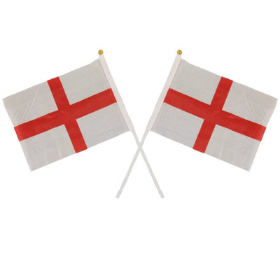St George Flag England Hand Waving Fabric English Flags For Rugby ...
