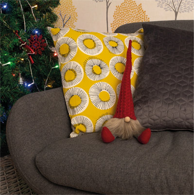 St Helens Home and Garden Festive Red Knitted Christmas Sitting Gonk Decoration - 4
