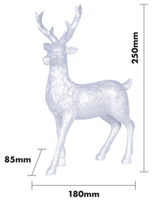 St Helens Home and Garden Glitter Reindeer