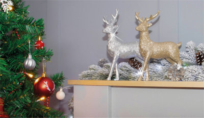 St Helens Home and Garden Glitter Reindeer