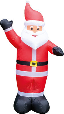 St Helens Home and Garden Inflatable Father Christmas with LED Lights 170cm Height