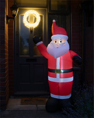 St Helens Home and Garden Inflatable Father Christmas with LED Lights 170cm Height - 3