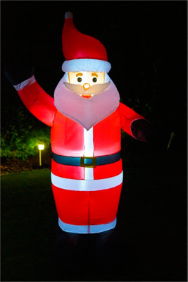 St Helens Home and Garden Inflatable Father Christmas with LED Lights 170cm Height - 4