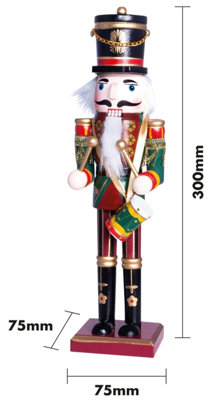 St Helens Home and Garden Nutcracker with Drum Christmas Decoration Ornament