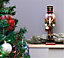 St Helens Home and Garden Nutcracker with Drum Christmas Decoration Ornament