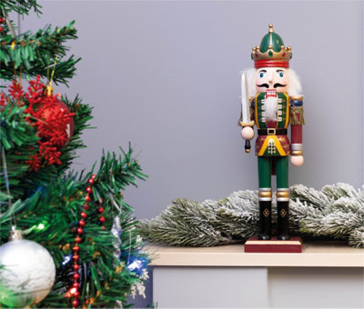 St Helens Home and Garden Nutcracker with Drum Christmas Decoration
