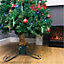 St Helens Home and Garden Traditional Up to 2.8M Real Christmas Tree Stand Holder with Water Tank