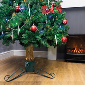St Helens Home and Garden Traditional Up to 2.8M Real Christmas Tree Stand Holder with Water Tank