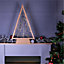 St Helens Home and Garden Wooden Self Assembly Battery Powered Christmas Tree with 60 LED's