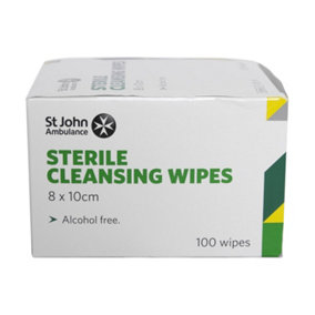 St John Ambulance Sterile Cleansing Wipes - 100pk