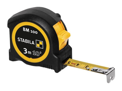 Stabila 19569 BM 100 Compact Pocket Tape 3m/10ft (Width 19mm) STB19569