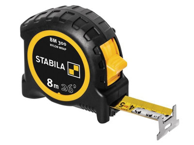 Stabila 19573 BM 300 Robust Pocket Tape 8m/26ft (Width 27mm) STB19573