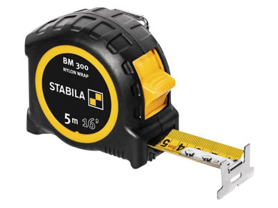 Stabila 19576 BM 300 Robust Pocket Tape 5m/16ft (Width 27mm) STB19576