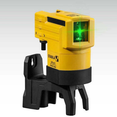 Stabila Green Beam Self Leveling Cross Line Laser Level & Mount 19110 LAX50G