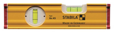 STABILA Spirit Level Aluminium 2 Vial  8"/20cm 80AS-20