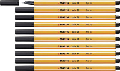 STABILO Point 88 Black Fineliner