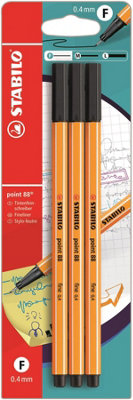Stabilo point 88 Fineliner Black 3 Pack Price Comparisons | Compare The Build